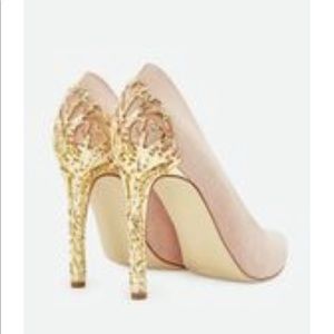 Blush and Gold Colored Stillettos - Sarina
